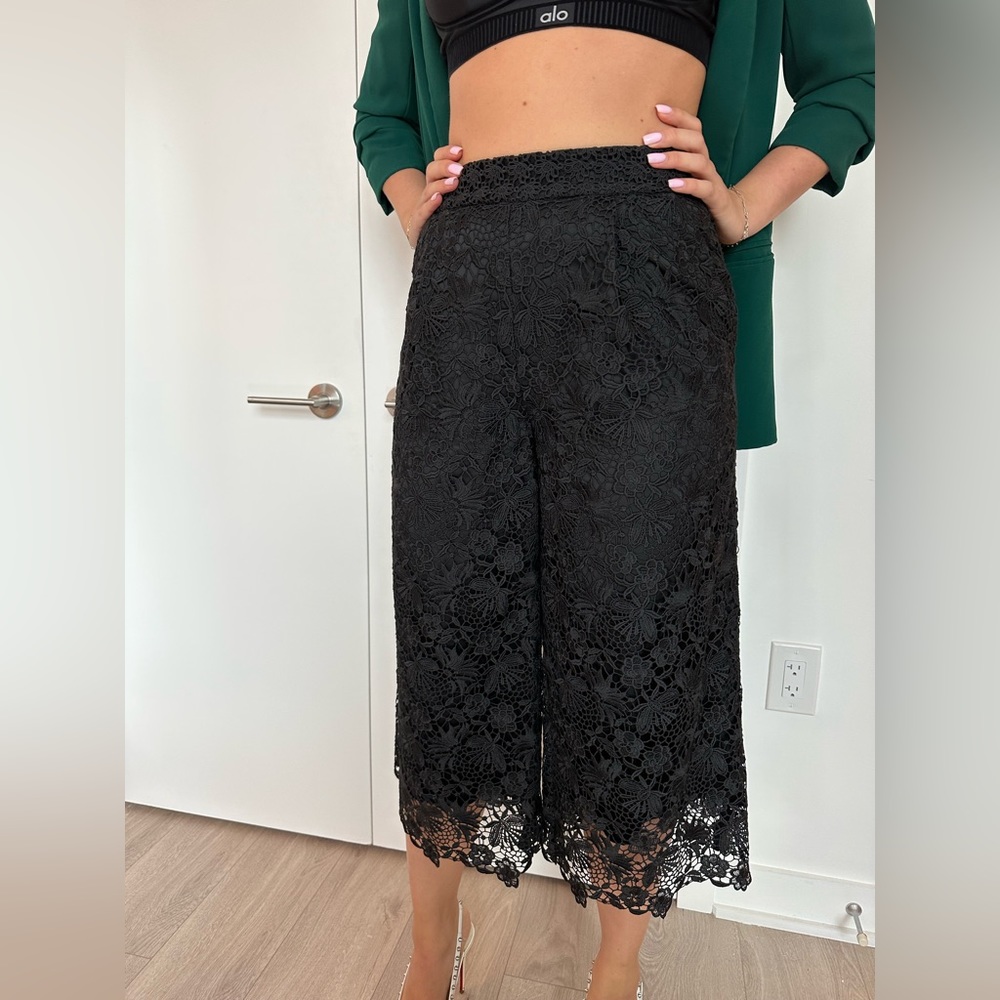 diane von furstenberg pants DVF (black) lace black parts size 2